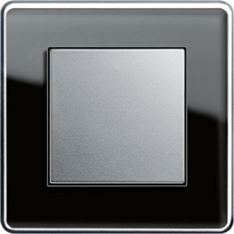 0211505 Рамка Esprit Glass C Черное стекло 1-постовая Gira