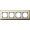 0214633 Рамка Classix Латунь / Кремовый 4-постовая Gira