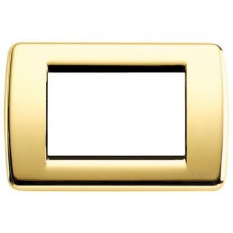 16753.32 Рамка Idea Rondo Золото 3-модульная Vimar