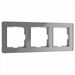 W0032704 Рамка на 3 поста Acrylic графит Werkel a059323