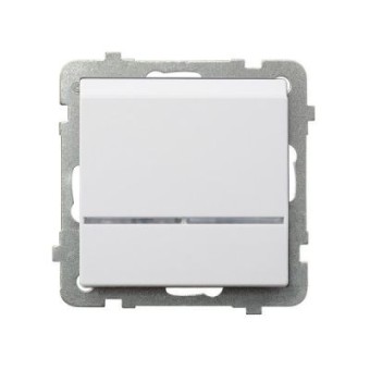 Ospel Sonata Белый Выключатель карточный с подсветкой, без рамки LP-15RS/m/00