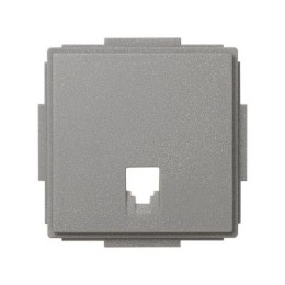 2705062-063 Накладка на розетку телефонную (механизм Simon 27), IP44, IK07, Scudo, серый