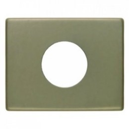 11650101 Центральная панель для нажимной кнопки и светового сигнала Е10 цвет: светло-бронзовый, металл Arsys Berker