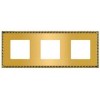 FD01213OR Рамка Toledo Real Gold 3-постовая Fede