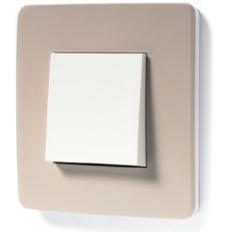 NU280224 Рамка Unica Studio Color Шампань / Белый 1-постовая Schneider Electric
