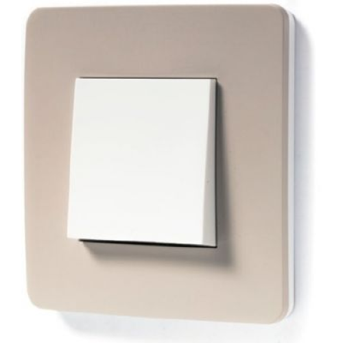 NU280224 Рамка Unica Studio Color Шампань / Белый 1-постовая Schneider Electric