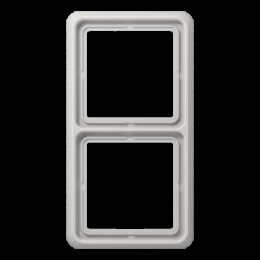 CD582WULG Рамка CD Ударопрочная Светло-серый 2-постовая Jung