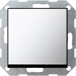 0126605 Клавишный выключатель с самовозвратом 10А/250В в сборе Хром Gira