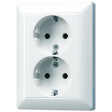 AS5020UWW EcoProfi Белый Розетка 2-я с/з литая Jung AS серия AS5020UWW EcoProfi Белый Розетка 2-я с/з литая Jung AS серия