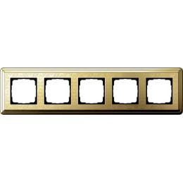 0215671 Рамка Classix Art Латунь 5-постовая Gira