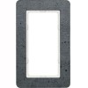 13096020 Рамка с большим вырезом Q.7 Бетон 2-постовая вертикальная Berker