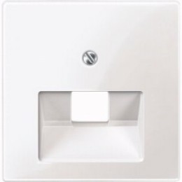 MTN296219 Центр. плата для мех-мов RJ45х1, белый Merten