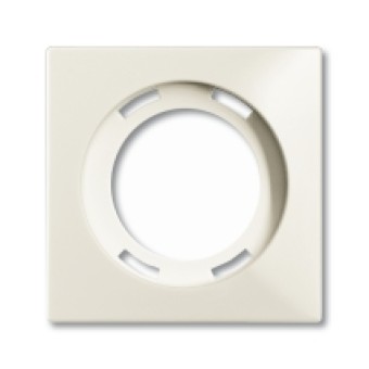 1753-0-0208 (1756-96-507), Плата центральная (накладка) для светосигнализатора 2061/2061 U, серия Basic 55, цвет chalet-white, ABB