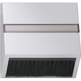 068226 Накладка для приборов с квадратной центральной панелью и наклонным выходом Алюминий Gira