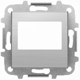 8568 AI Накладка для механизма цифрового FM-радио арт.9368 и/или механизма (блока) ДУ арт.9368.2, серия SKY, цвет нержавеющая сталь, ABB