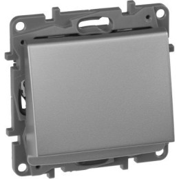 672493 Выключатель для гостиничных номеров с выдержкой времени и подсветкой - Etika - алюминий Legrand