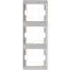 13330069 Рамка Arsys Полярная белизна с блеском 3-постовая вертикальная Berker