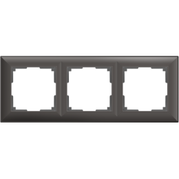 WL14-Frame-03 Рамка на 3 поста (серо-коричневый) Fiore Werkel a038868