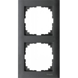 MTN4020-3614 Рамка M-Pure Антрацит 2-постовая Merten