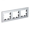 ATN312103 Рамка тройная Schneider Electric Atlasdesign Nature, серебро металл