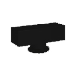 FD02311BK Поворотная ручка квадратного типа , цвет black FEDE