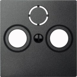 MTN297514 Центр. плата TV/FM х2 х3, антрацит Merten