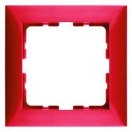 10118962 Рамка S.1 Красный с блеском 1-постовая Berker