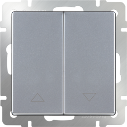 WL06-01-02 Выключатель жалюзи (серебряный) Antik Werkel a041295