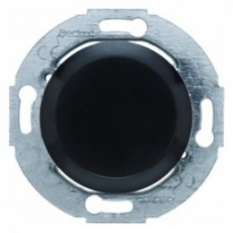 100921 Заглушка с центральной панелью цвет: черный, с блеском серия 1930, Glasserie, Palazzo Berker