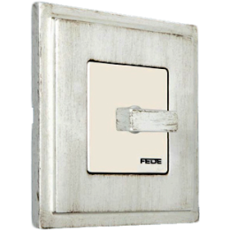 FD01241BD Рамка Provence Белый 1-постовая Fede