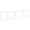 NU280818 Рамка Unica Studio Color Белый 4-постовая Schneider Electric