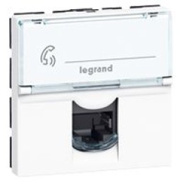 078731 Mosaic Розетка RJ11 2 модуля Legrand