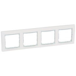 774464 Рамка Valena Белый кристалл 4-постовая Legrand