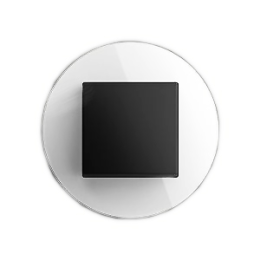 0211130 Рамка установочная Studio Белое стекло 1-постовая Gira