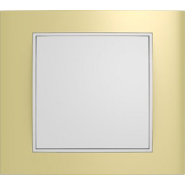 10113046 Рамка B.3 Золото / Полярная белизна 1-постовая Berker