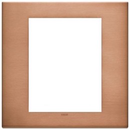 22668.86 Рамка Eikon EXE Медь сатиновая 8-модульная Vimar