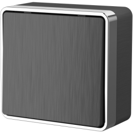 WL15-01-03 Выключатель одноклавишный проходной Gallant (графит рифленый) Gallant Werkel a041392