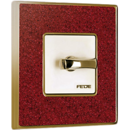 FD01331PROB Рамка Vintage Corinto Красный / Золото 1-постовая Fede