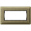 1002661 Рамка без перегородки Classix Art Бронза 2-постовая Gira