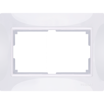 WL03-Frame-01-DBL-white Рамка для двойной розетки (белый, basic) Snabb basic Werkel a040200