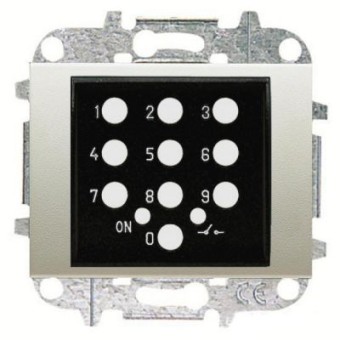 8453.5 BL Накладка для механизма электронного выключателя с кодовой клавиатурой 8153.5, серия OLAS, цвет белый жасмин, ABB