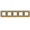 FD01375PB Рамка Emporio Bright Patina 5-постовая Fede