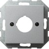 027226 Накладка с опорной пластиной для крепления командных и сообщающих устройств 22,5 мм Алюминий Gira