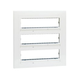 27723-35 Накладка с суппортами двухрядная на 12 широких или 24 узких модулей, Simon 27C, белый