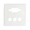 8200092-030 Накладка для коннектора VGA HD15, "мама" + 3RCA, S82, S82N, S82 Detail, белый Simon