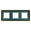 FD01213VO Рамка Toledo Oxyde Green 3-постовая Fede