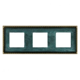 FD01213VO Рамка Toledo Oxyde Green 3-постовая Fede