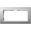 1002326 Рамка без перегородки Event Алюминий / Белый 2-постовая Gira