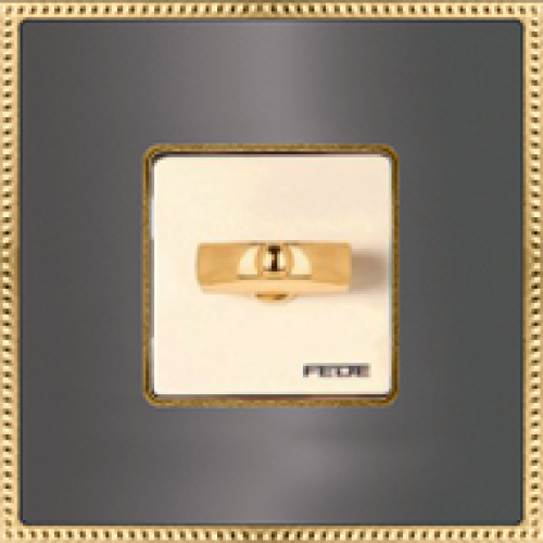 FD01431GROB Рамка Belle Epoque Metal Графит / Золото 1-постовая Fede