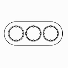 33803822 Рамка DO Walnut 3-постовая Fontini 33803822 Рамка DO Walnut 3-постовая Fontini